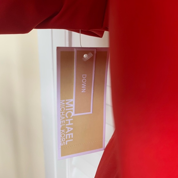 BNWT Red Michael Kors winter jacket - Picture 10 of 11